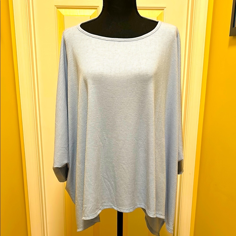 Elegant Blue Women's Top